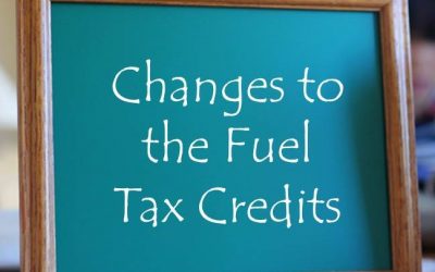 Fuel tax credit rate change